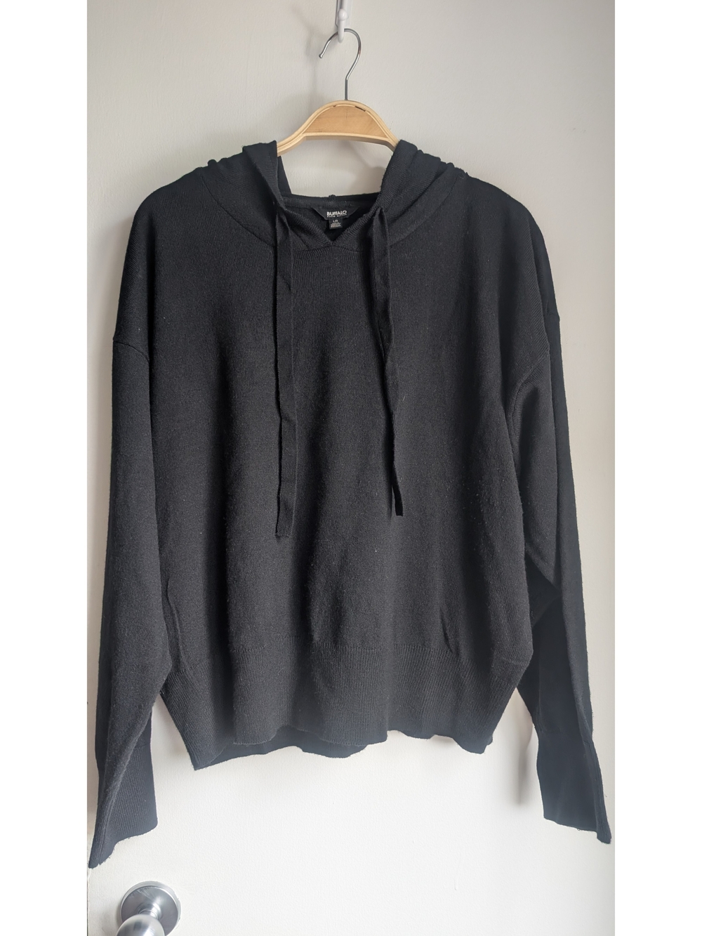 Buffalo David Bitton Black V-neck Knit Pullover